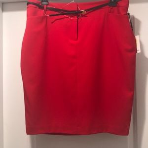 Red Pencil Skirt